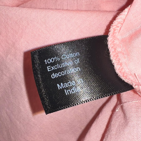 LANE BRYANT | NWT PINK EYELET KEYHOLE NECK BLOUSE - Picture 7 of 8